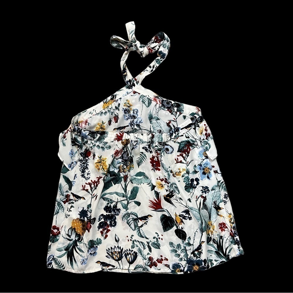 Banana Republic Halter Strapless Flower Print blouse Size XS - Picture 5 of 7